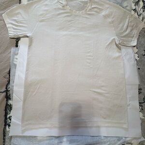 Swiftly tech lululemon athletica Cream Striped Tee